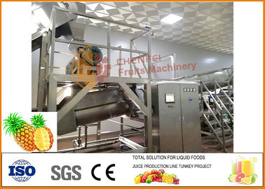 China 304 Stainless Steel Concentrate Pineapple Processing Equipment 20T/H Capacity supplier